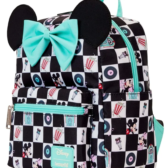 Loungefly Disney Mickie Retro Diner Backpack - Picture 2 of 5